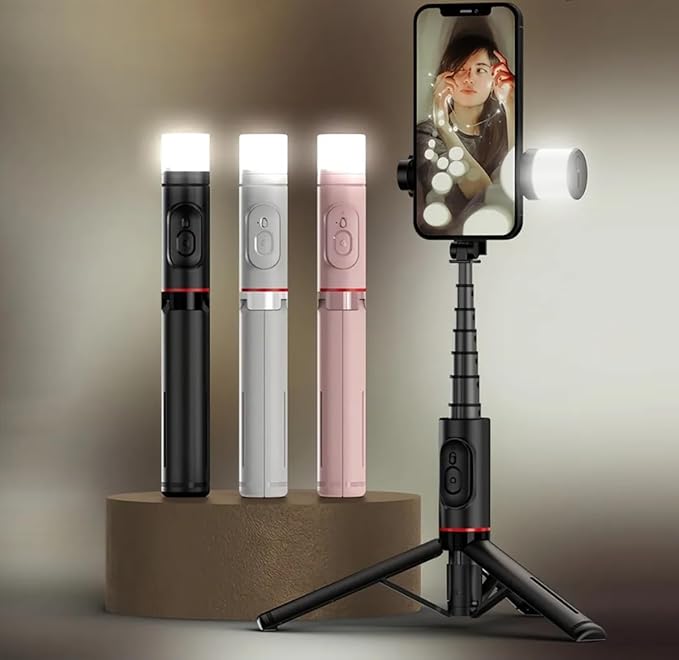 Selfie Stick Tripod with LED Light