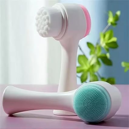 2-in-1 Silicone Facial Cleansing Brush & Massager