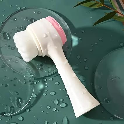 2-in-1 Silicone Facial Cleansing Brush & Massager