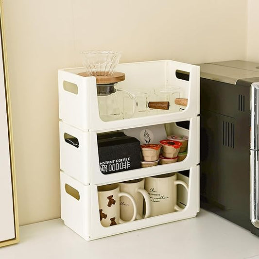 3-in-1 Foldable Kitchen Cupboard & Fridge Organisers